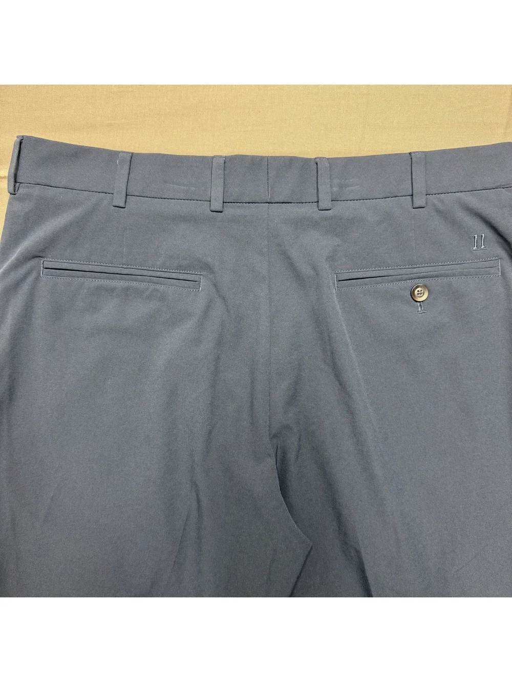 Walter Hagen Mens Golf Shorts Polyester Solid Size 34 Blue Athletic Activewear